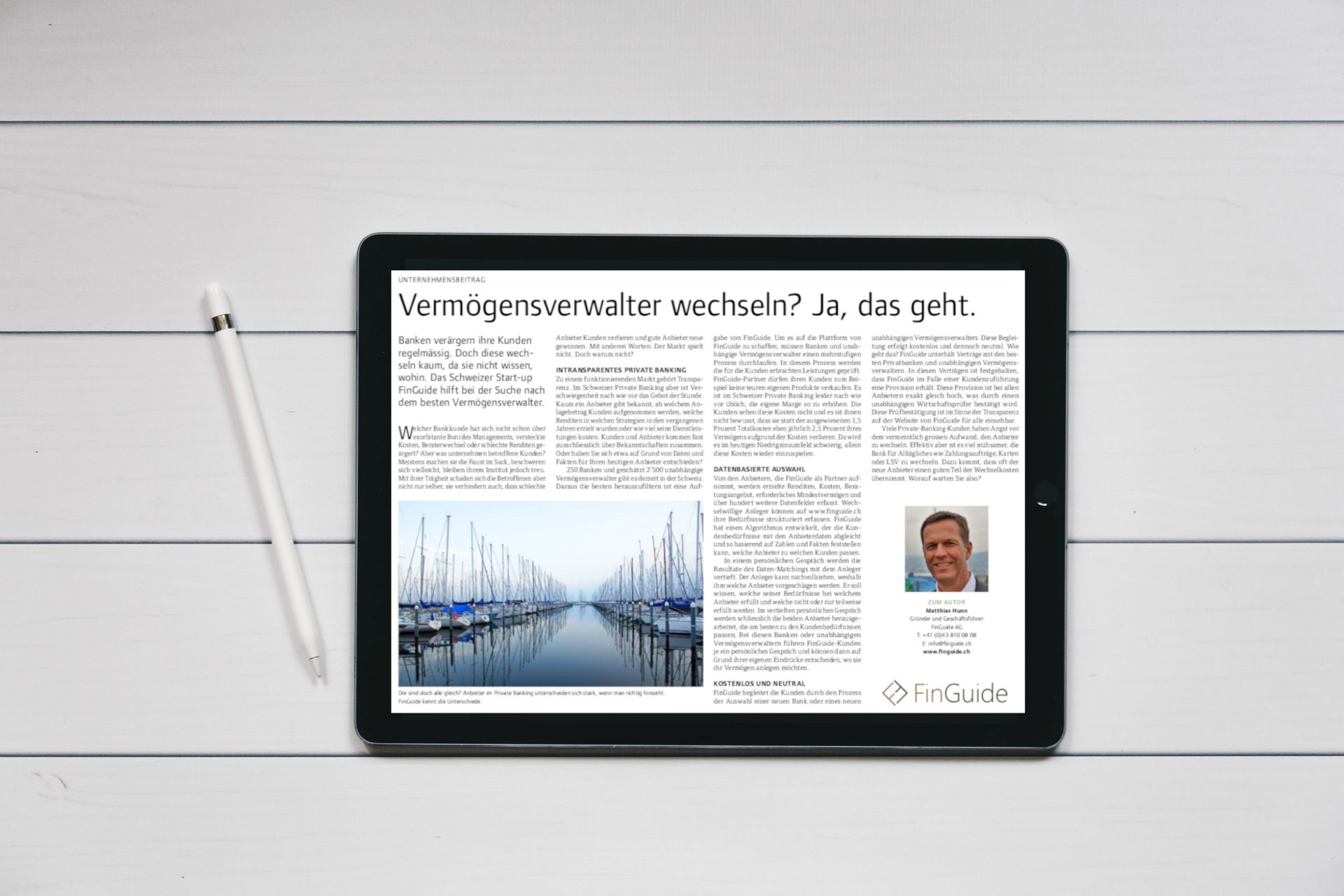 FinGuide im Finanz-Guide der SonntagsZeitung